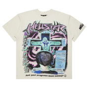 HELLSTAR- Online T-Shirt 'White'