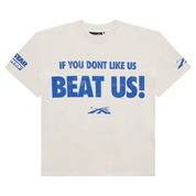 HELLSTAR- Beat Us! T-Shirt 'White/Blue'