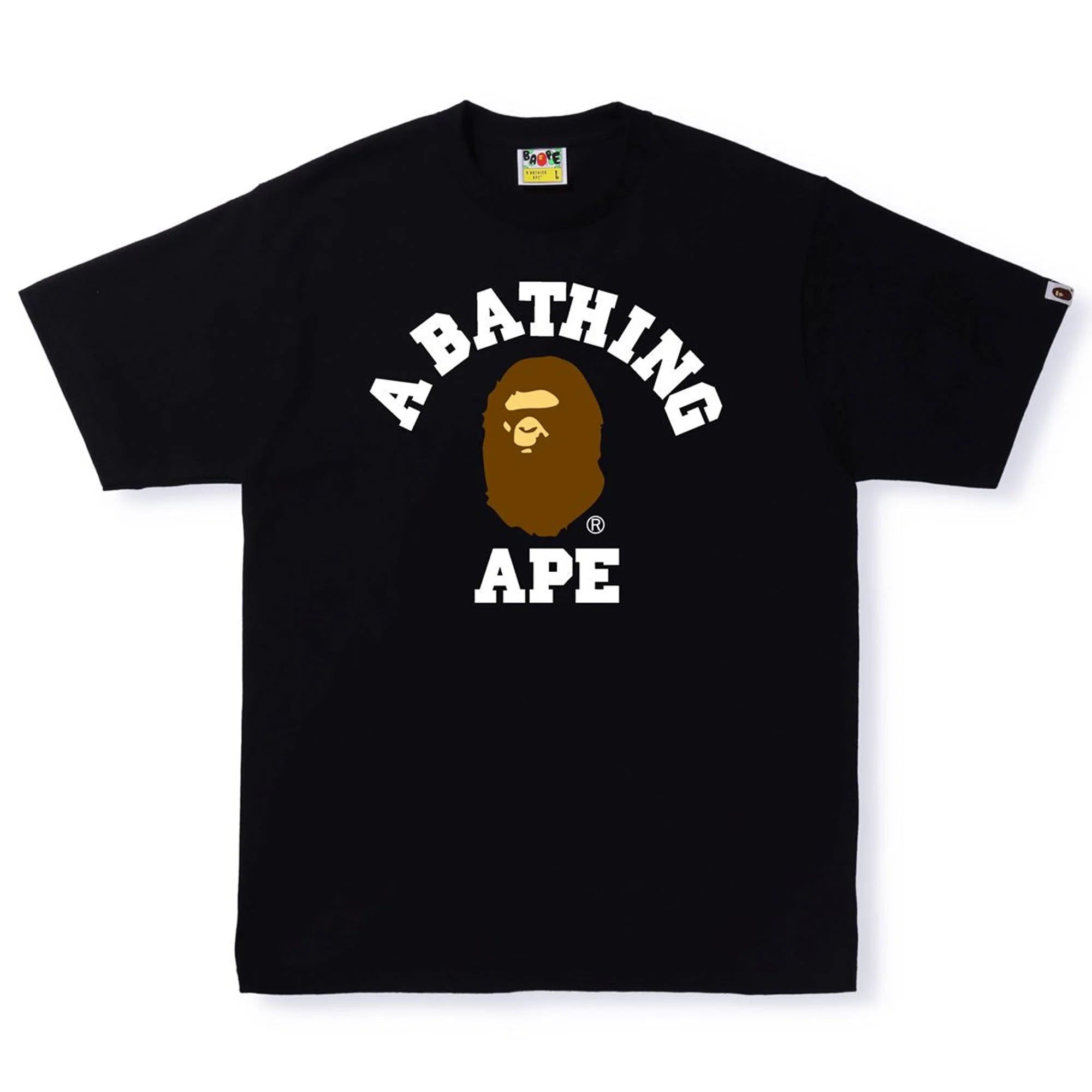 BAPE  College Tee Black