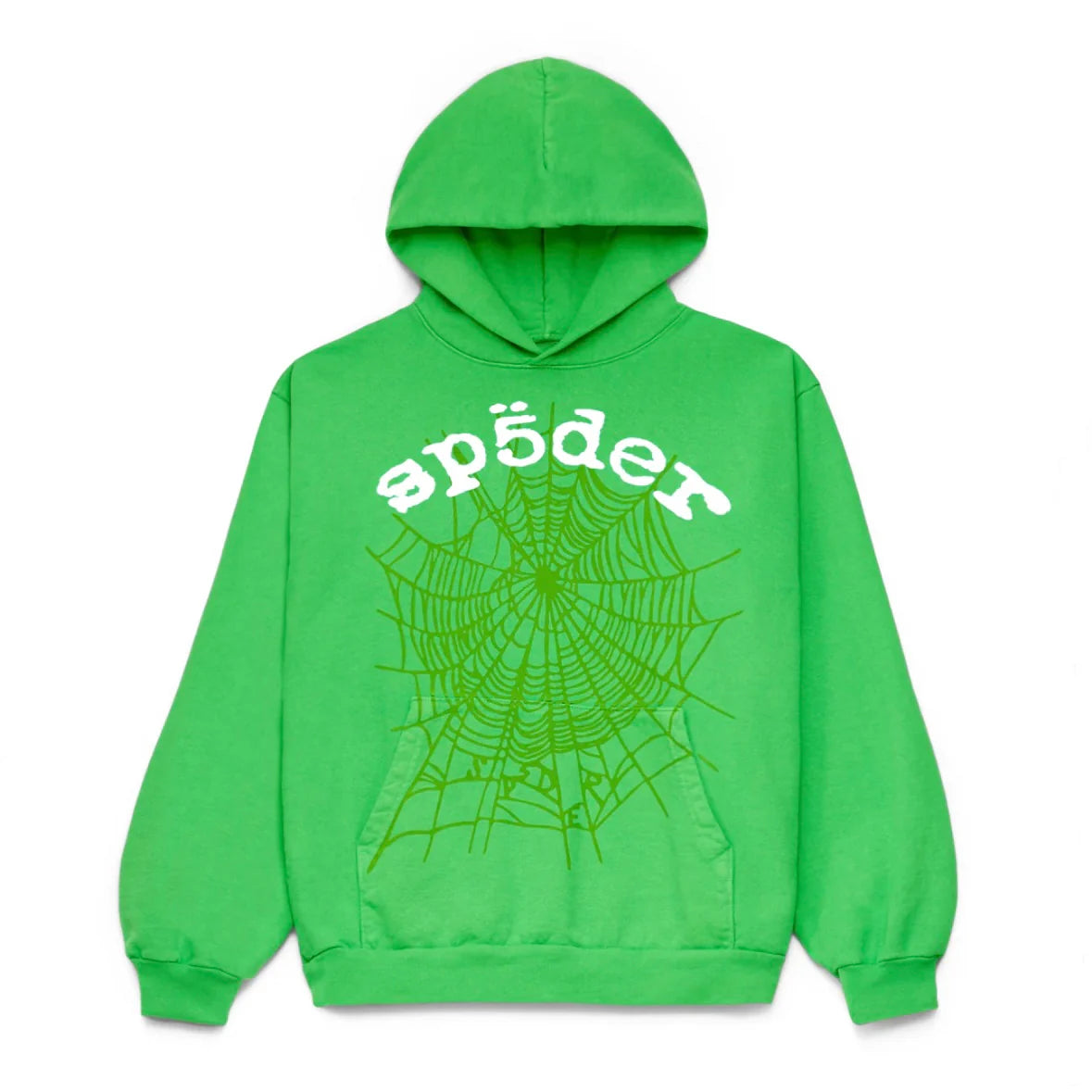 SP5DER- Green White Legacy Hoodie