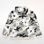 DENIM TEARS - The Cotton Wreath Zip Sweatshirt White Camo