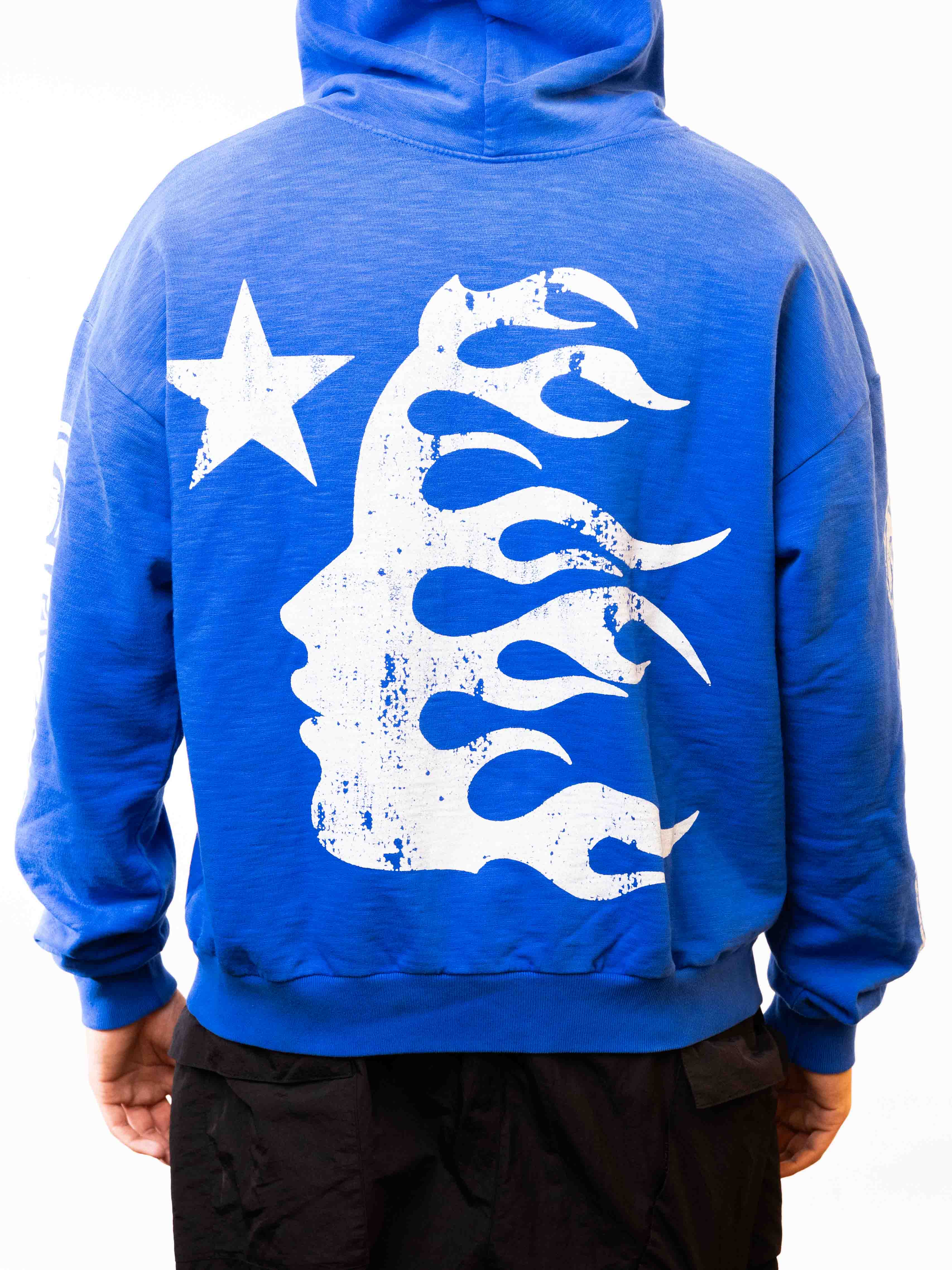 HELLSTAR- Blue Yoga Hoodie