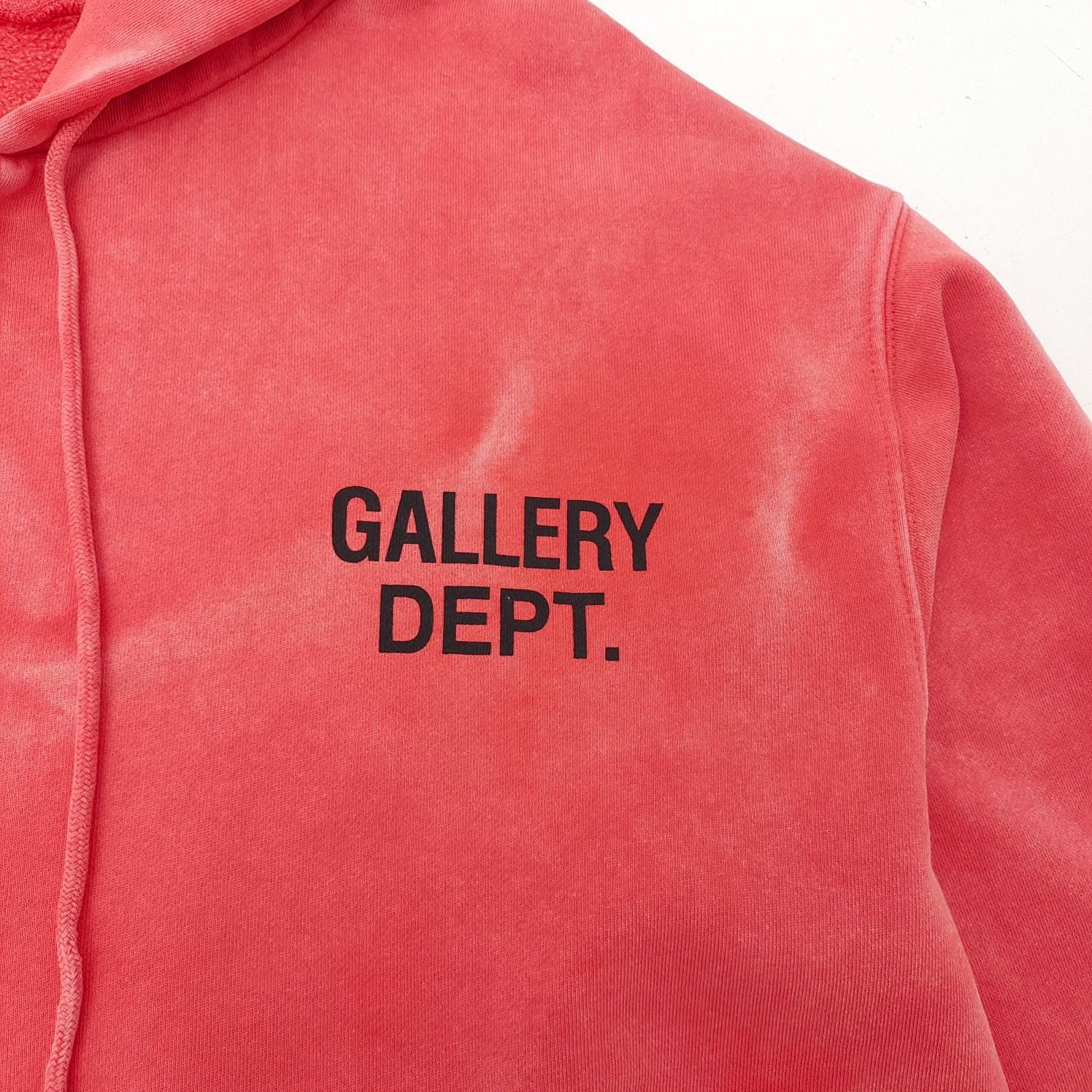 GALLERY DEPT - Red Washed Zip-up hoodie