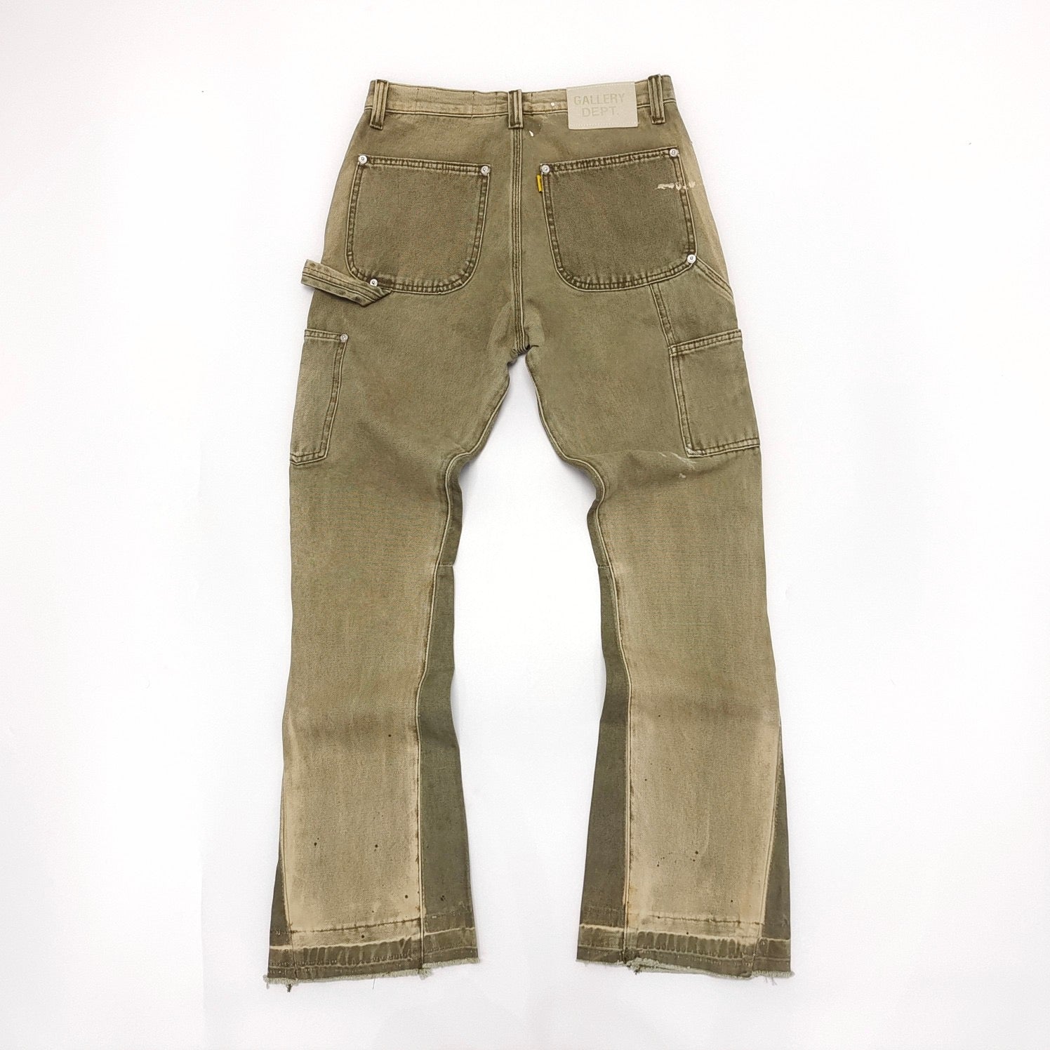 GALLERY DEPT - Carpenter Flare olive paintsplash