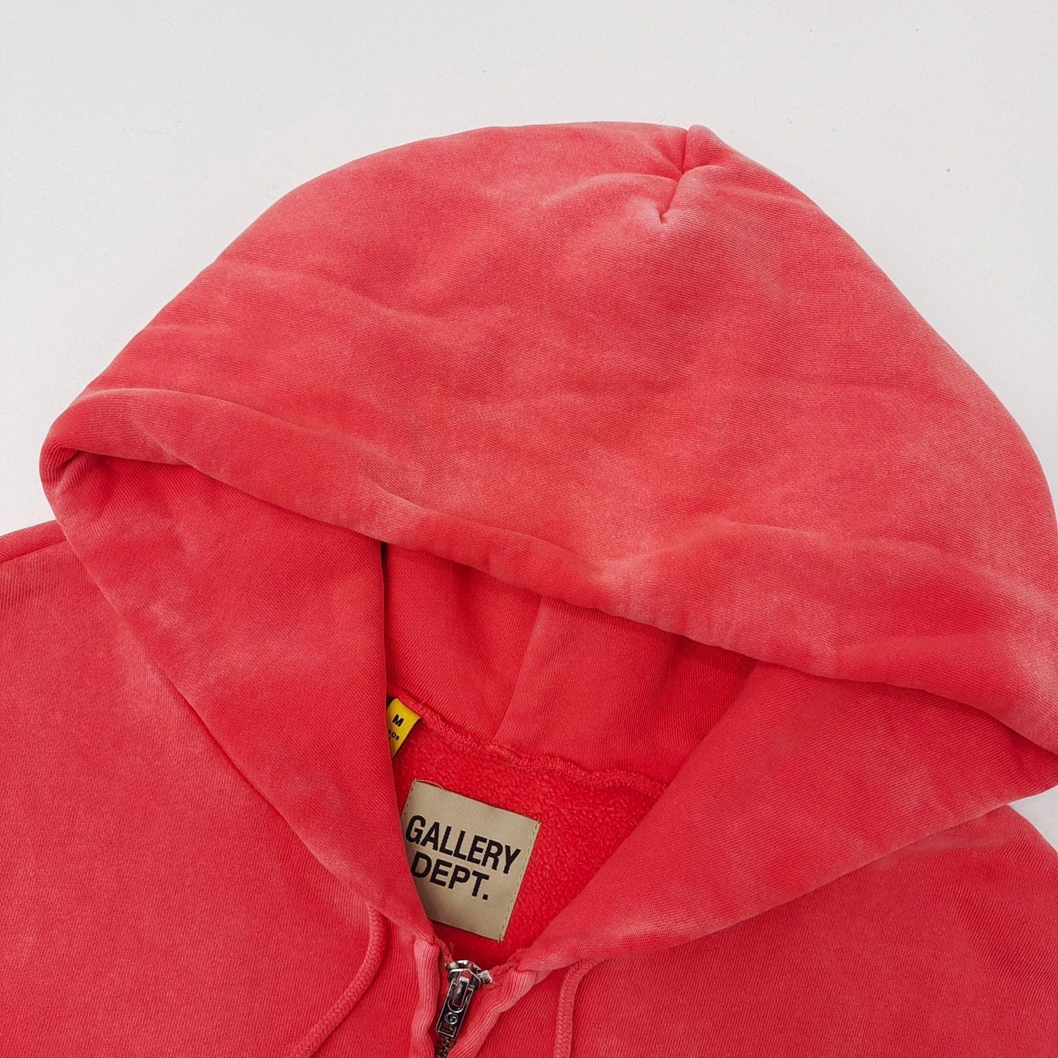 GALLERY DEPT - Red Washed Zip-up hoodie
