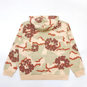 DENIM TEARS - The Cotton Wreath  Zip Sweatshirt Tan Camo