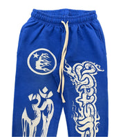 HELLSTAR- Studios Blue Yoga Sweatpants