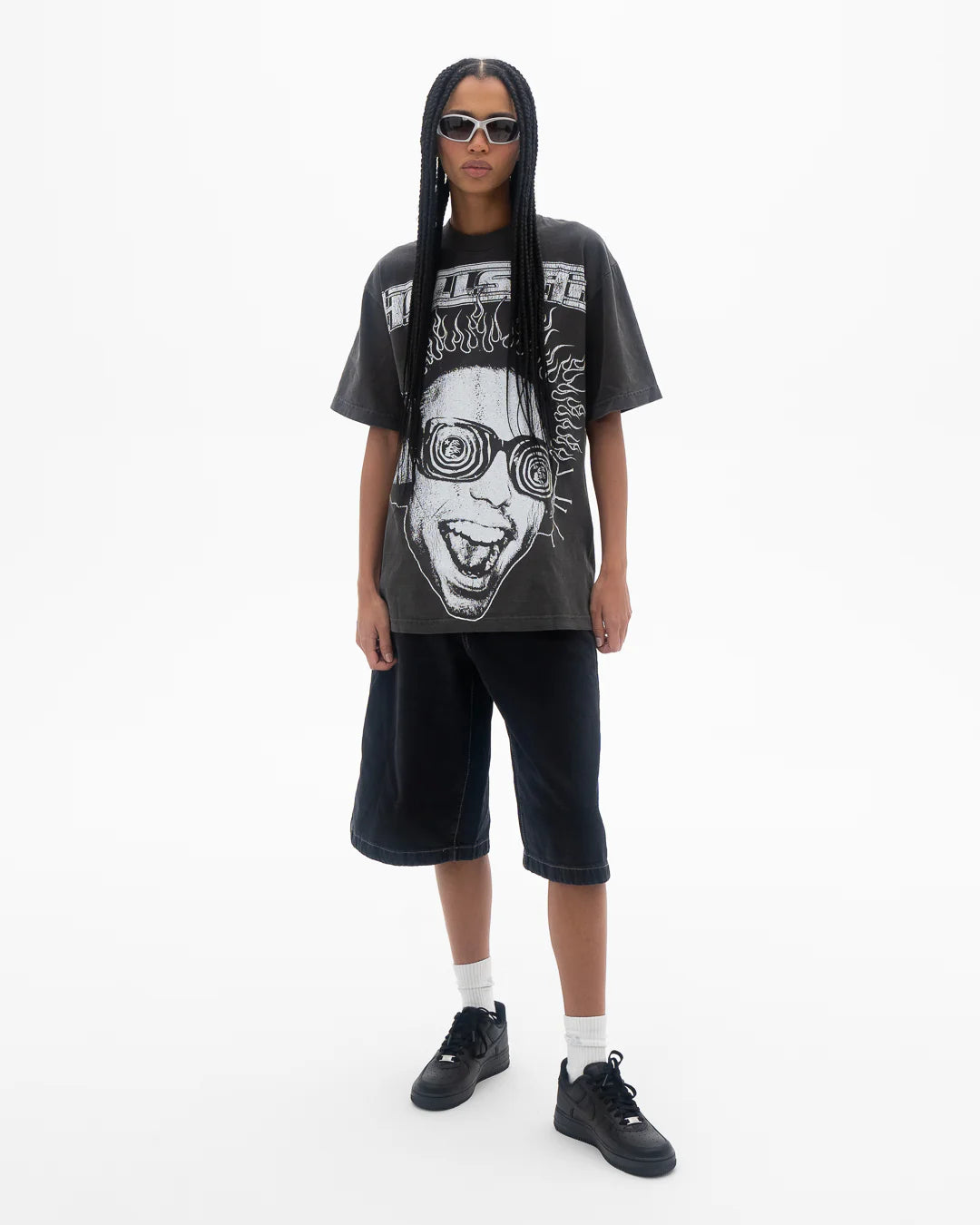 HELLSTAR- Gray Rage tee