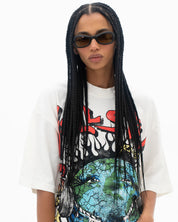 HELLSTAR- White Worldwide Tee