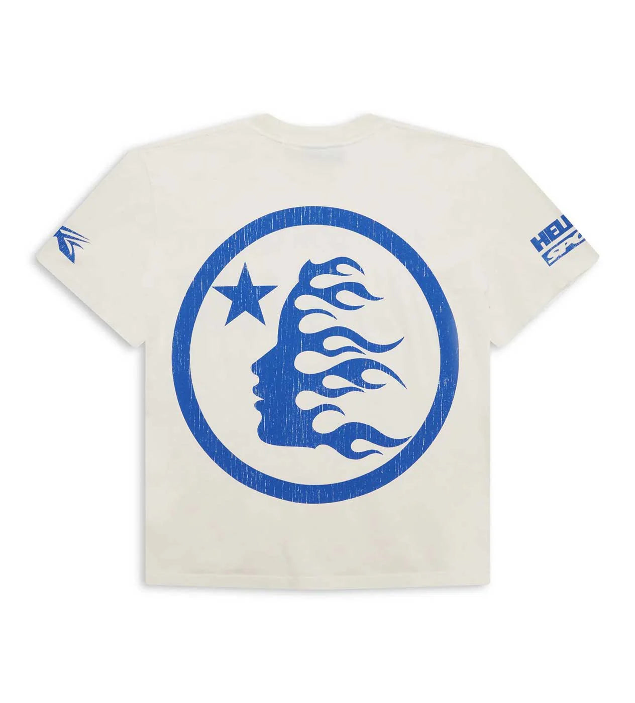 HELLSTAR- Beat Us! T-Shirt 'White/Blue'