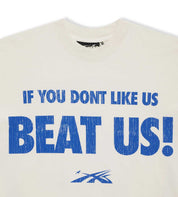 HELLSTAR- Beat Us! T-Shirt 'White/Blue'