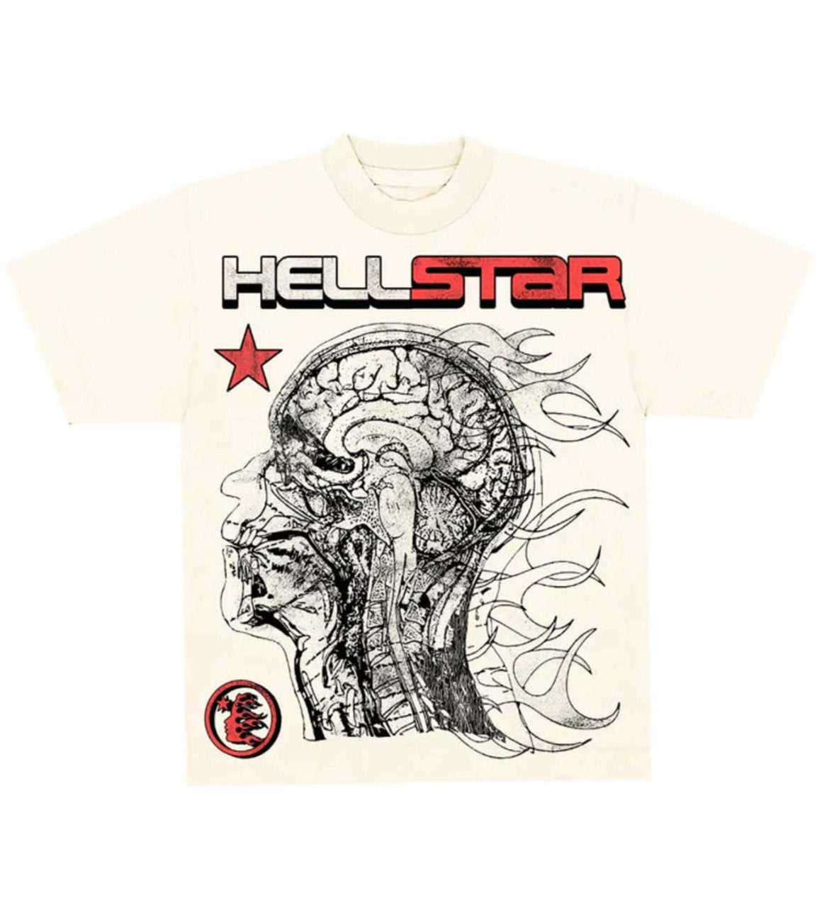 HELLSTAR- Human Development Cream Tee