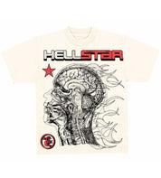 HELLSTAR- Human Development Cream Tee