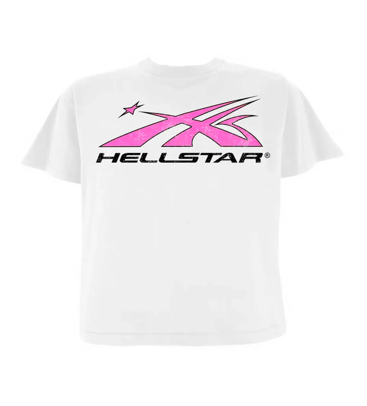 HELLSTAR- Sport Logo T-Shirt 'White/Pink'