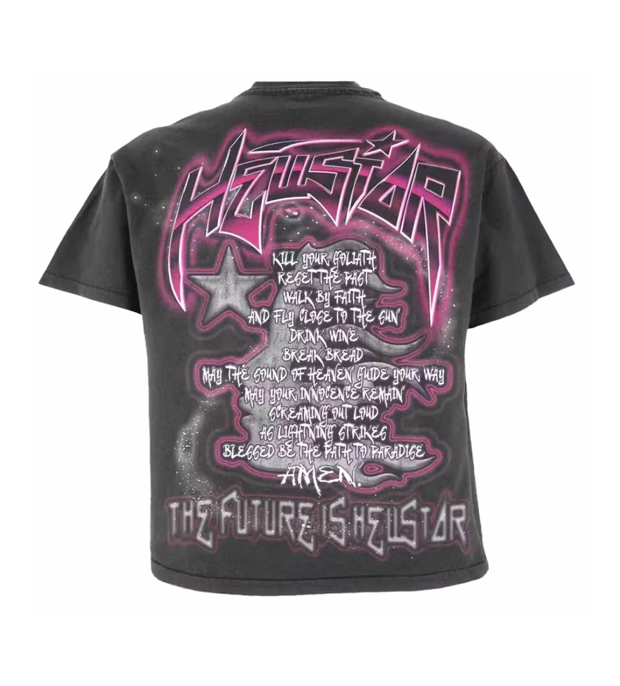 HELLSTAR- The Future T-Shirt 'Black/Pink'