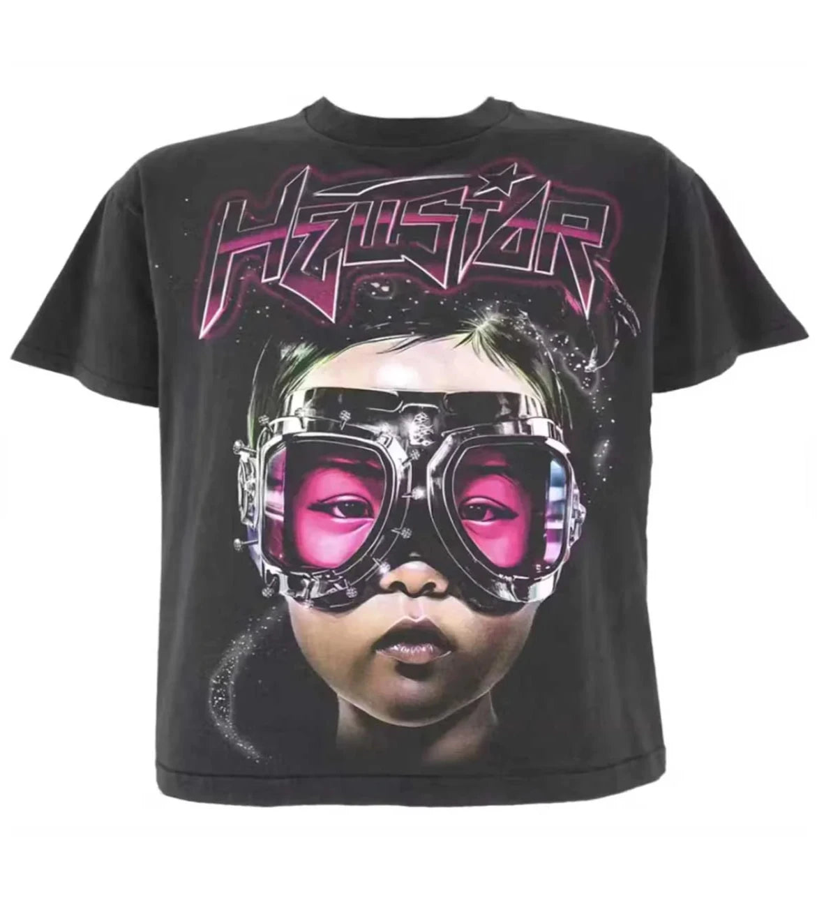 HELLSTAR- The Future T-Shirt 'Black/Pink'
