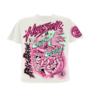 HELLSTAR- No Guts No Glory T-Shirt 'White/Pink'