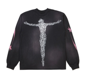 HELLSTAR-  QR Code christ long sleeve tee black