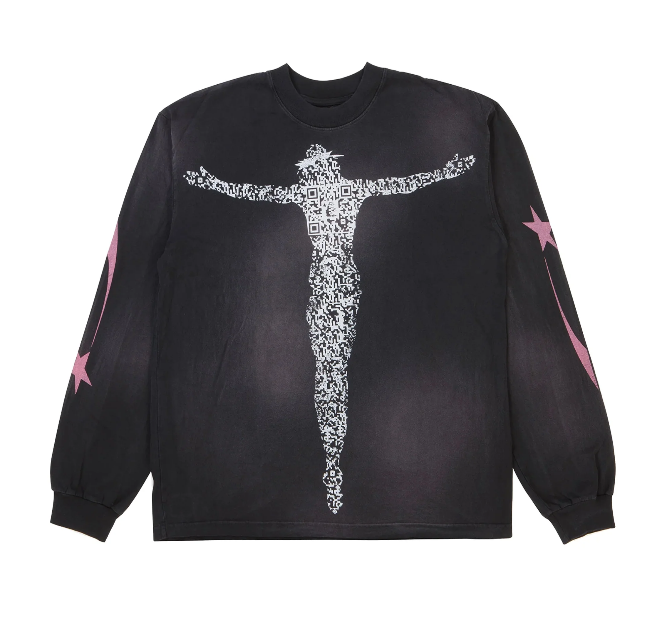 HELLSTAR-  QR Code christ long sleeve tee black