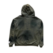 GALLERY DEPT - Black Sunfaded Logo Zip Up Hoodie
