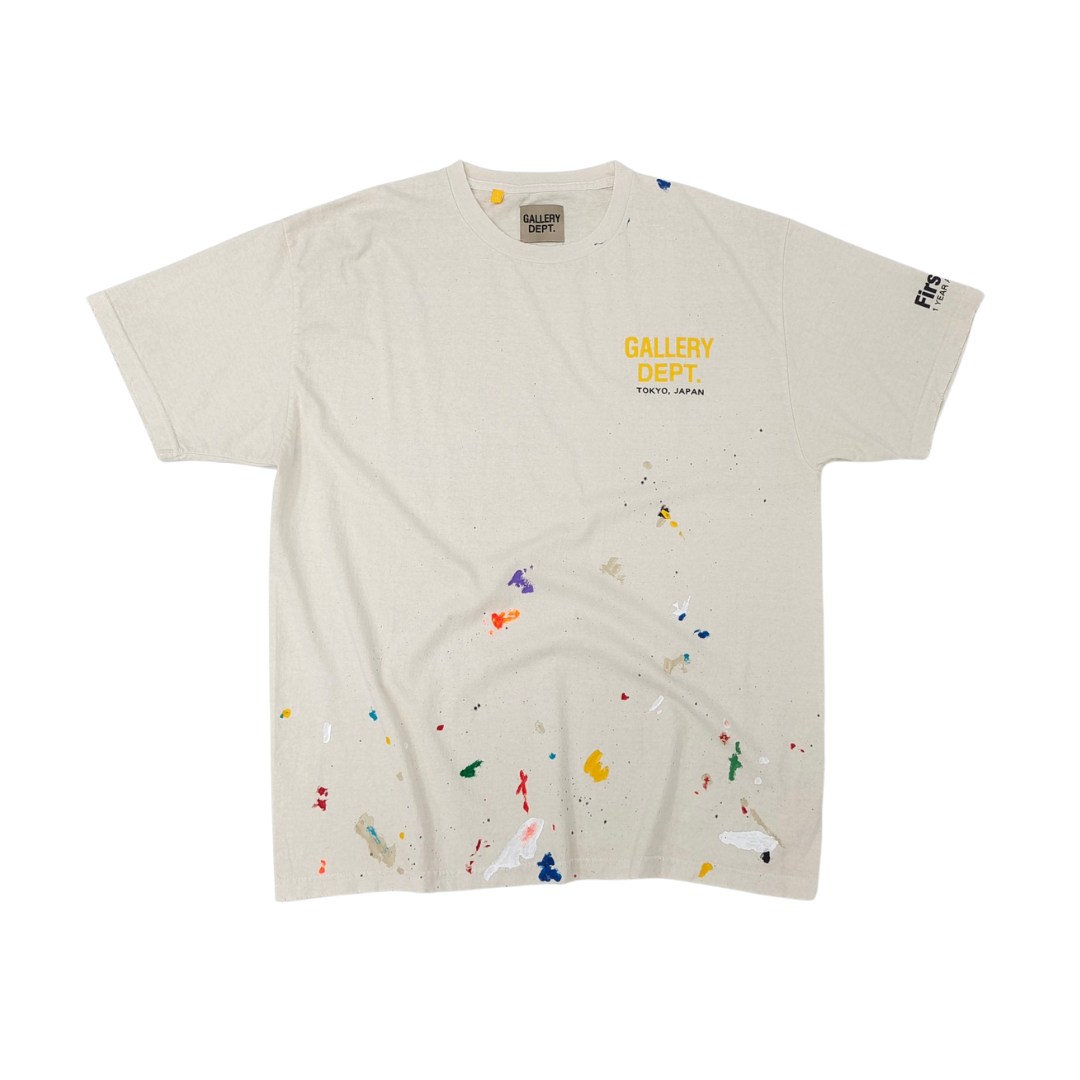 GALLERY DEPT - Tokyo Exclusive Anniversary Painted white Tee