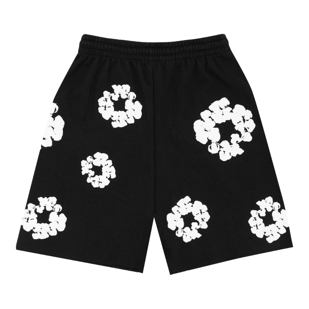 DENIM TEARS- The Cotton Wreath shorts 'Black'
