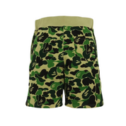 BAPE- Color Camo Shark Sweat Shorts " green"