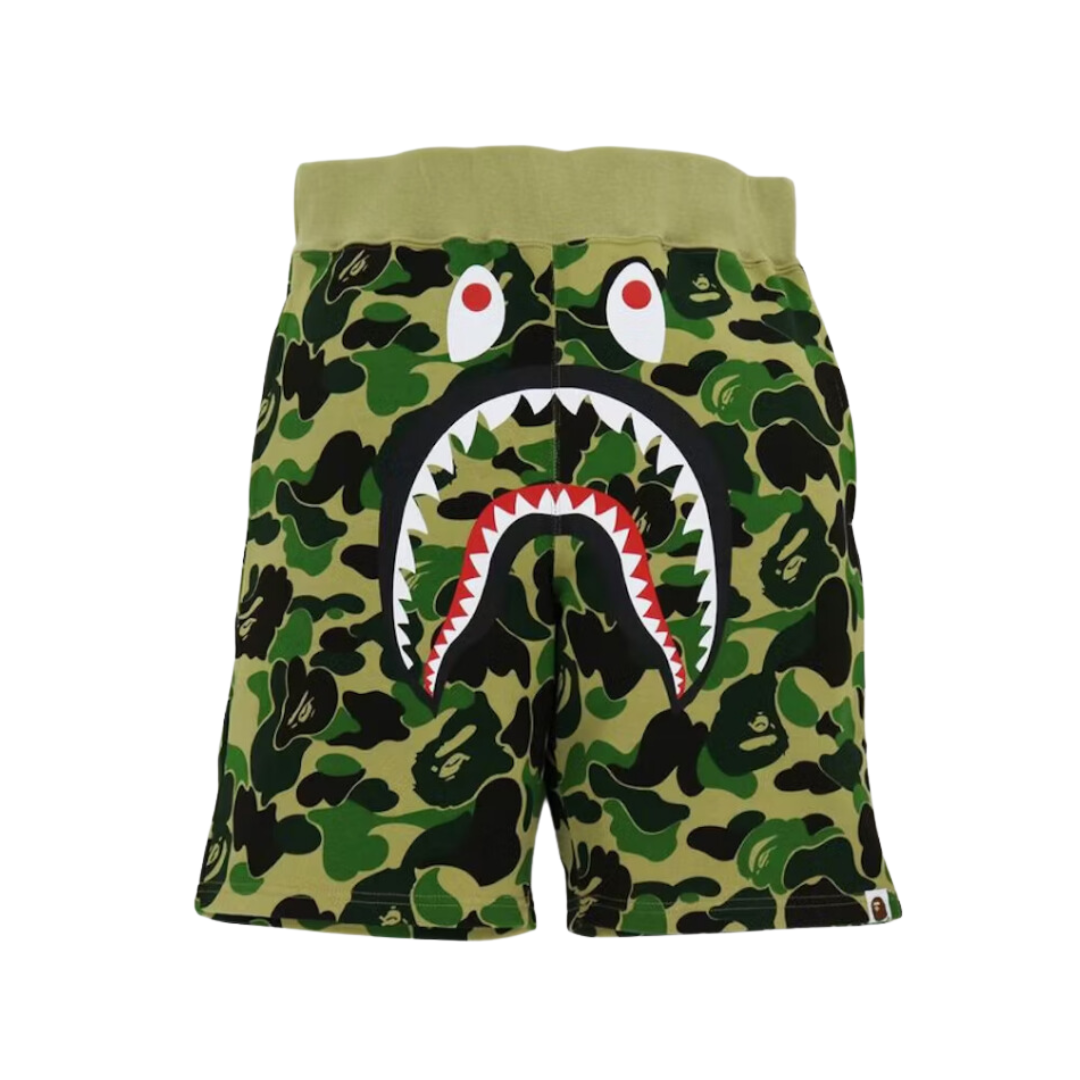 Color camo shark sweat shorts on sale