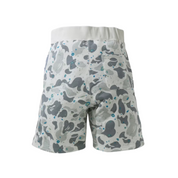 BAPE Space Camo Shark Sweat Shorts "White"