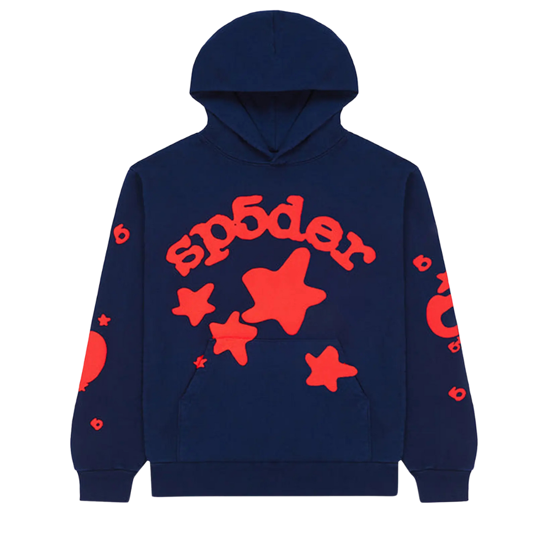 SP5DER-  Beluga Hoodie 'Navy'
