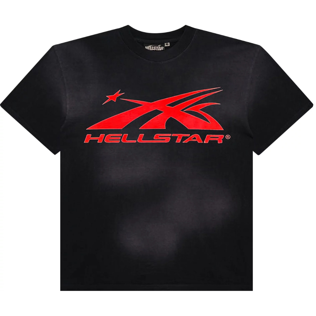 HELLSTAR- Sports Core Gel Logo T-Shirt 'Black/Red'