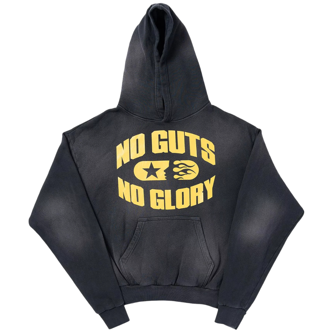 HELLSTAR- No Guts No Glory Hoodie 'Washed Black'