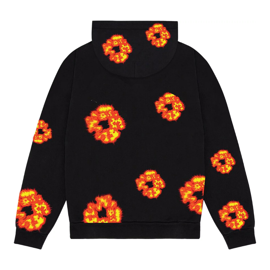 DENIM TEARS - x Offset Wreath Hoodie 'Black'