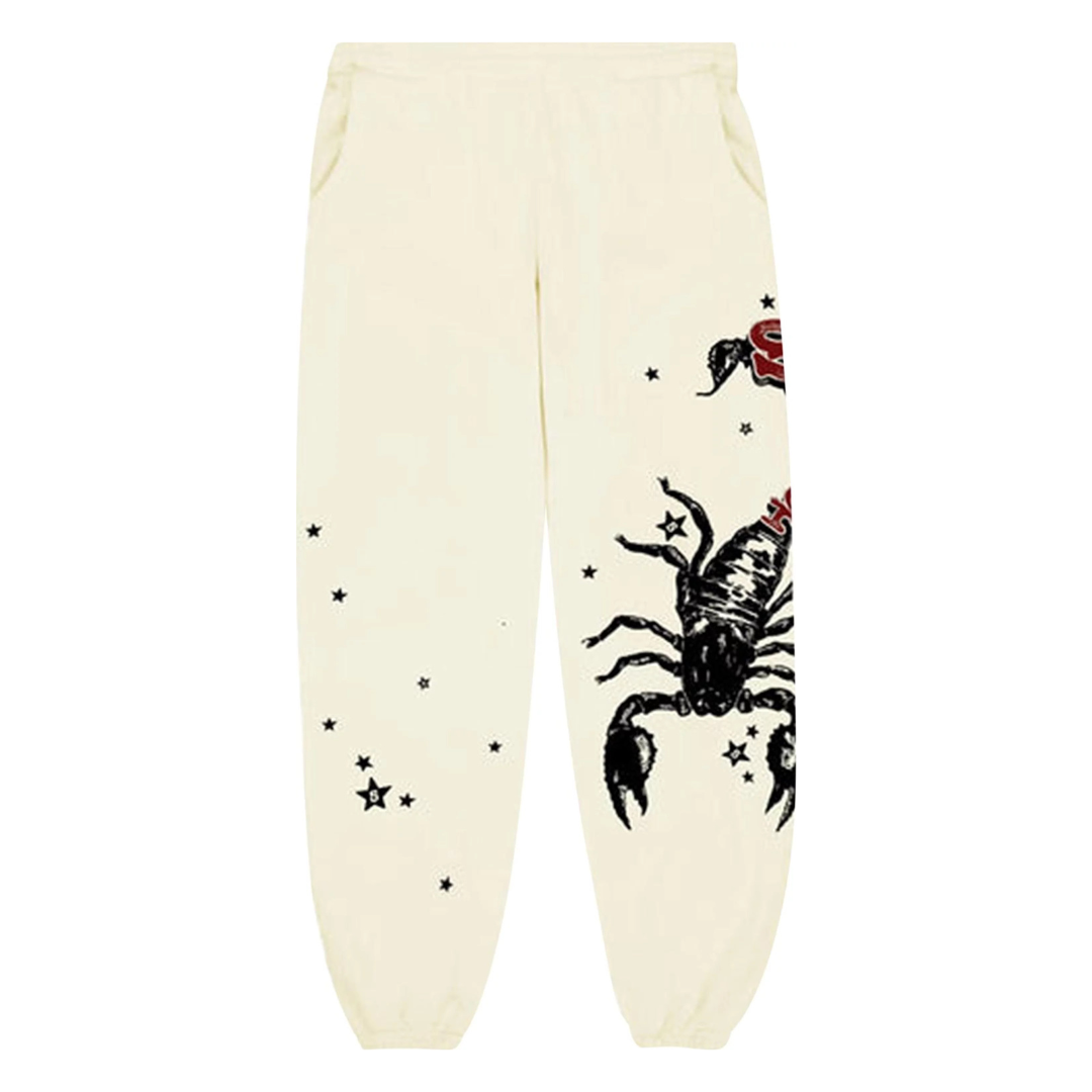SP5DER- x Mariah The Scientist Scorpion Sweatpants 'Cream'
