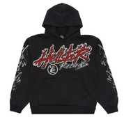 HELLSTAR- Records Tour Hoodie Washed Black