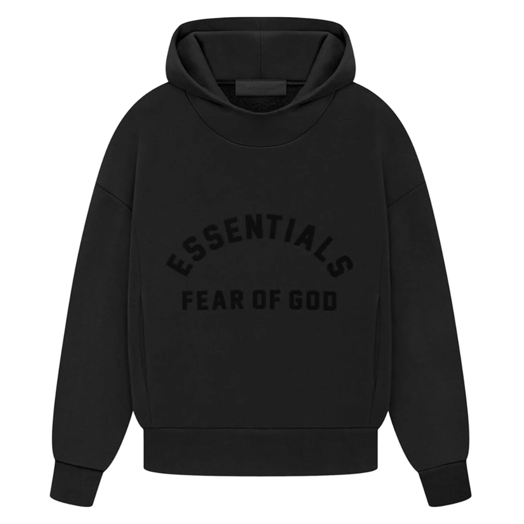 ESSENTIALS -Fear of God Hoodie 'Jet Black'