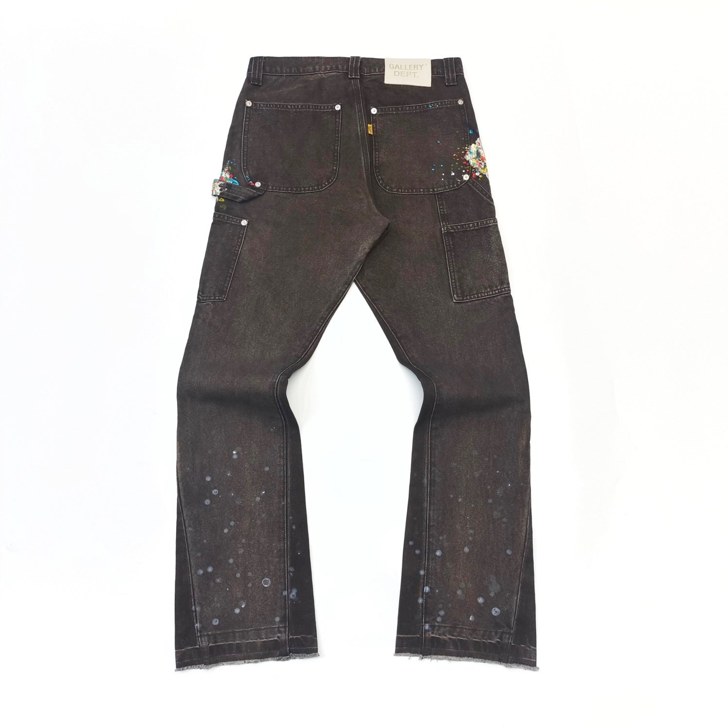 GALLERY DEPT - Carpenter Flare brown paintsplash