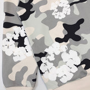 DENIM TEARS - The Cotton Wreath Zip Sweatshirt White Camo