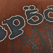 SP5DER-   x Travis Scott ComplexCon Exclusive Rhinestone Web Hoodie 'Brown'