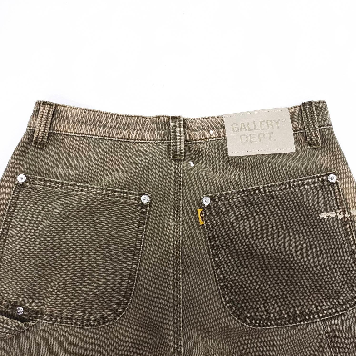 GALLERY DEPT - Carpenter Flare olive paintsplash