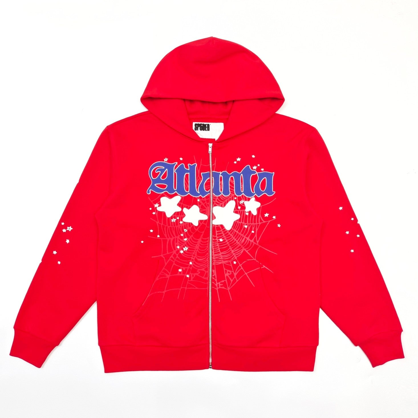 SP5DER-  Atlanta Zip Up Hoodie 'Red'