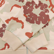 DENIM TEARS - The Cotton Wreath  Zip Sweatshirt Tan Camo