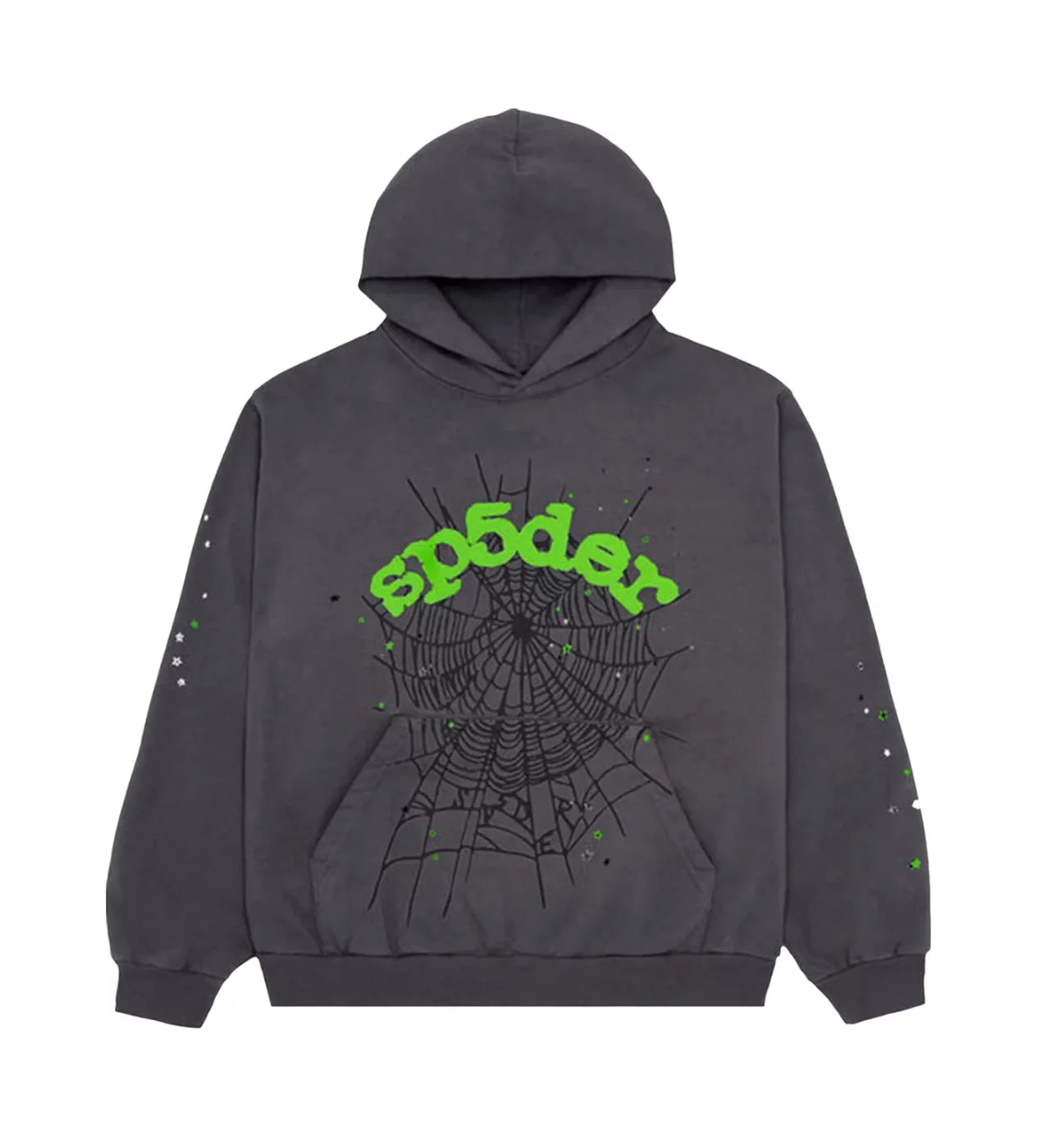 SP5DER- Wait Web Hoodie 'Slate Grey'