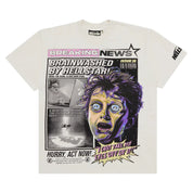 HELLSTAR- Breaking News T-Shirt 'White'