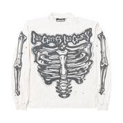 HELLSTAR- Airbrush Bones Long-Sleeve 'White'