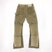 GALLERY DEPT - Carpenter Flare olive paintsplash