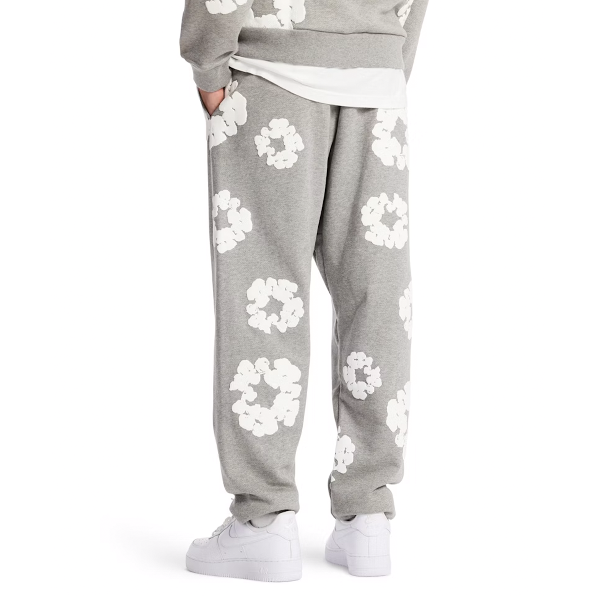 DENIM TEARS- The Cotton Wreath Sweatpants 'Grey'