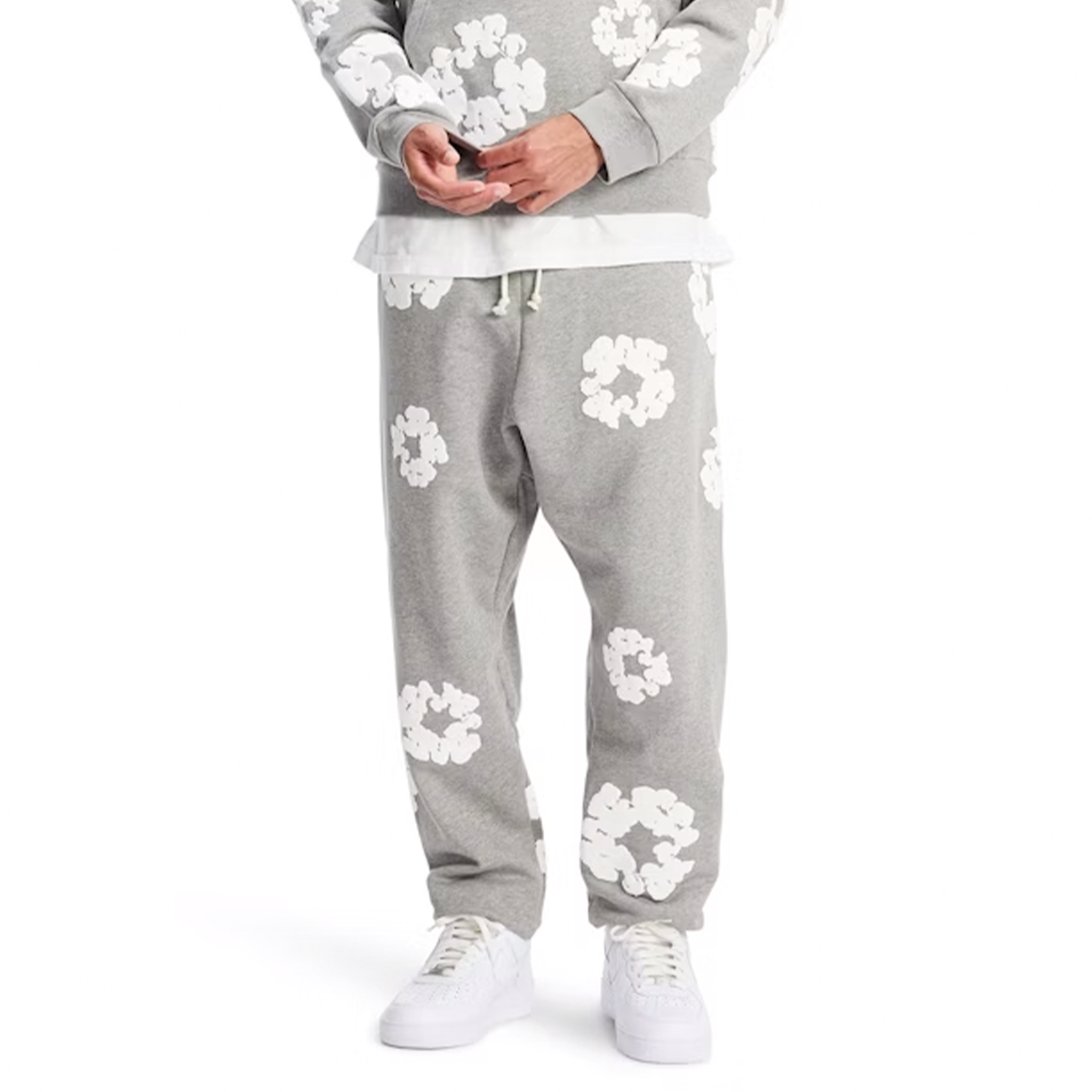 DENIM TEARS- The Cotton Wreath Sweatpants 'Grey'